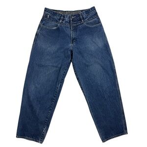 Pelle Pelle Jeans Mens 36x31 Hong Kong  Vintage Y2K Baggy Hip Hop Blue Denim